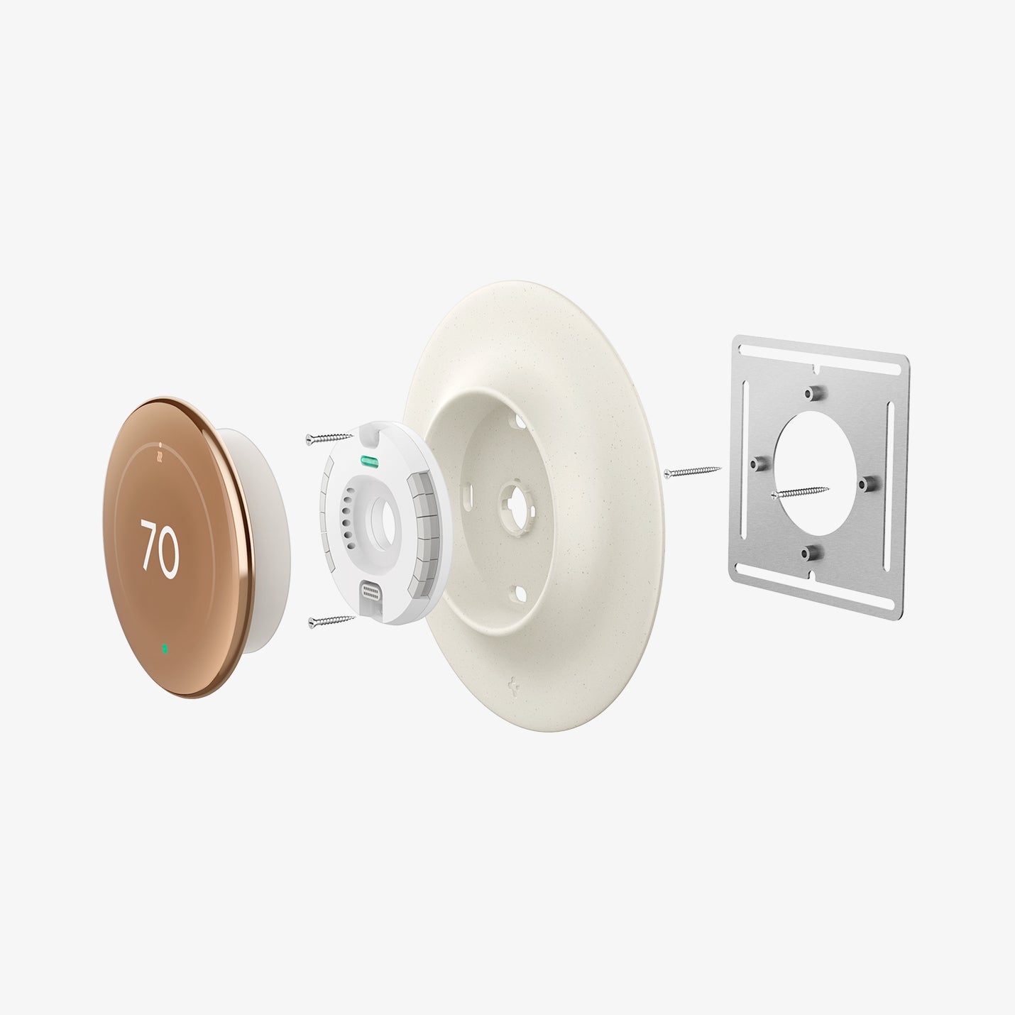 Google Nest Learning Thermostat 4th Gen Wall Plate - Image 26