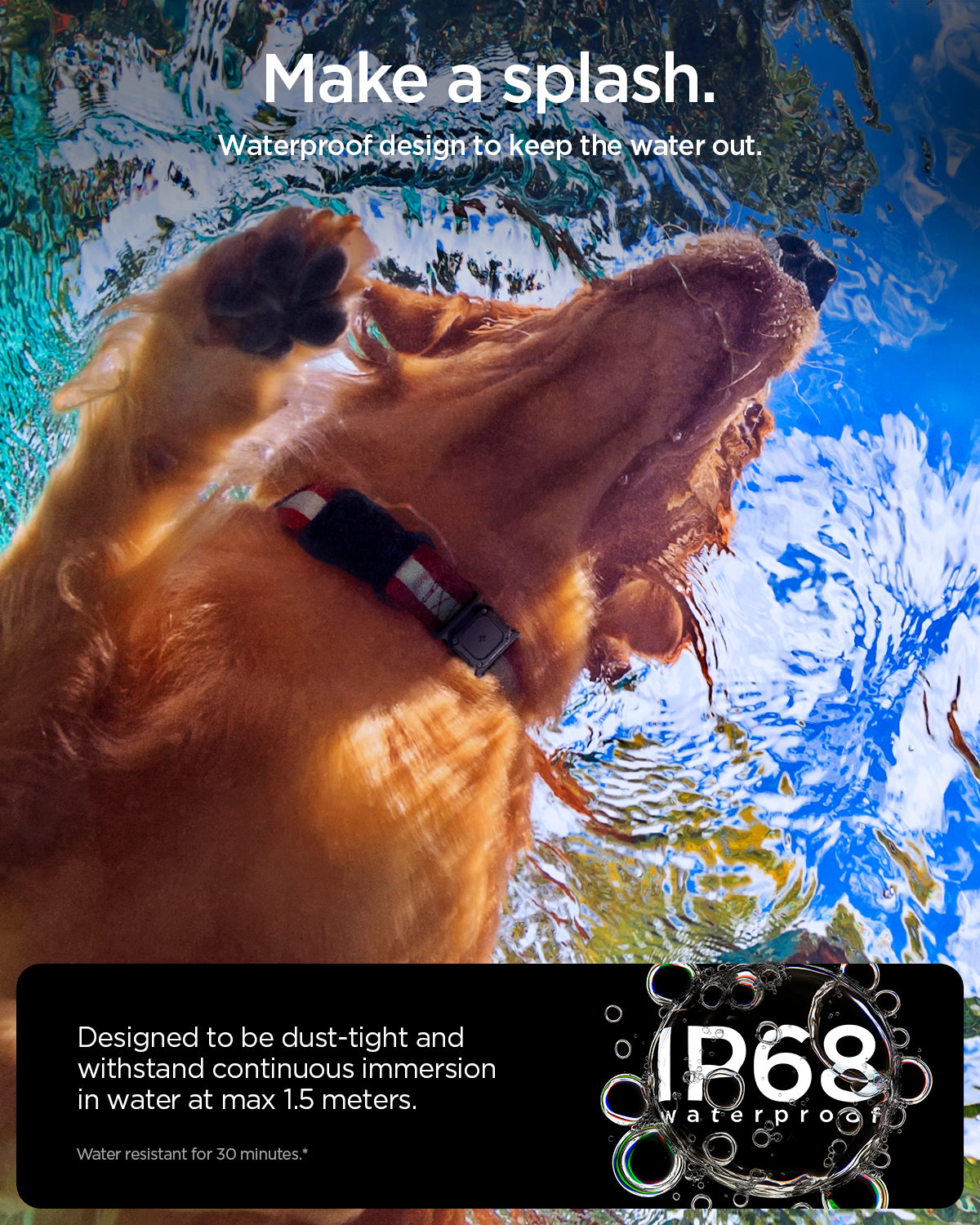 Apple AirTag Series - Tough Armor IP Pet Collar - Image 10