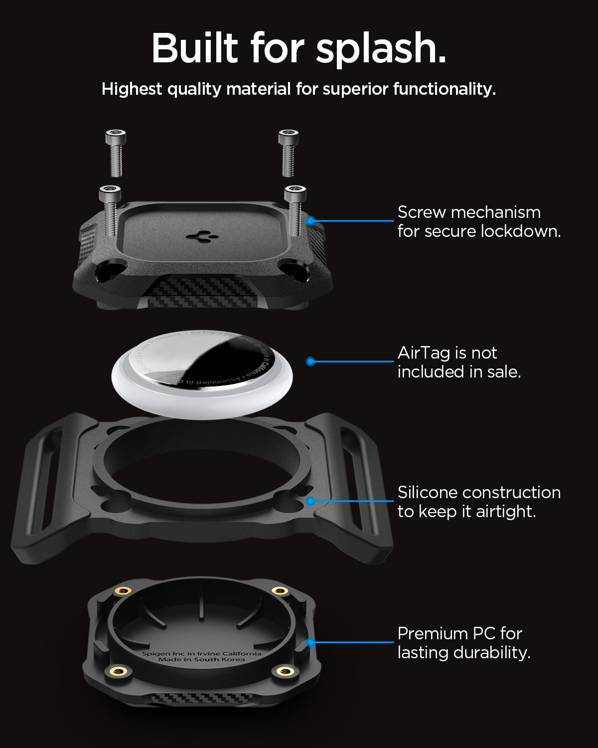 Apple AirTag Series - Tough Armor IP Pet Collar - Image 5