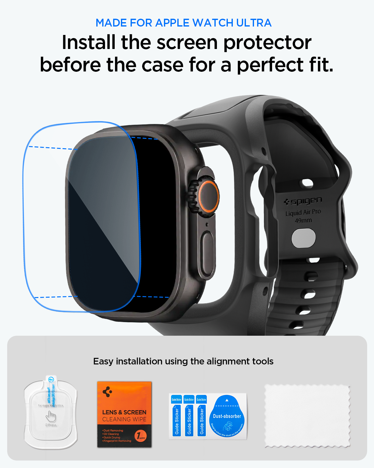 Apple Watch Series - Liquid Air Pro + Screen Protector - Image 17