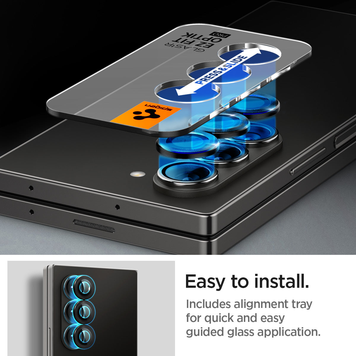 Galaxy Z Fold 6 Series - Optik Pro EZ Fit Lens Protector - Image 9