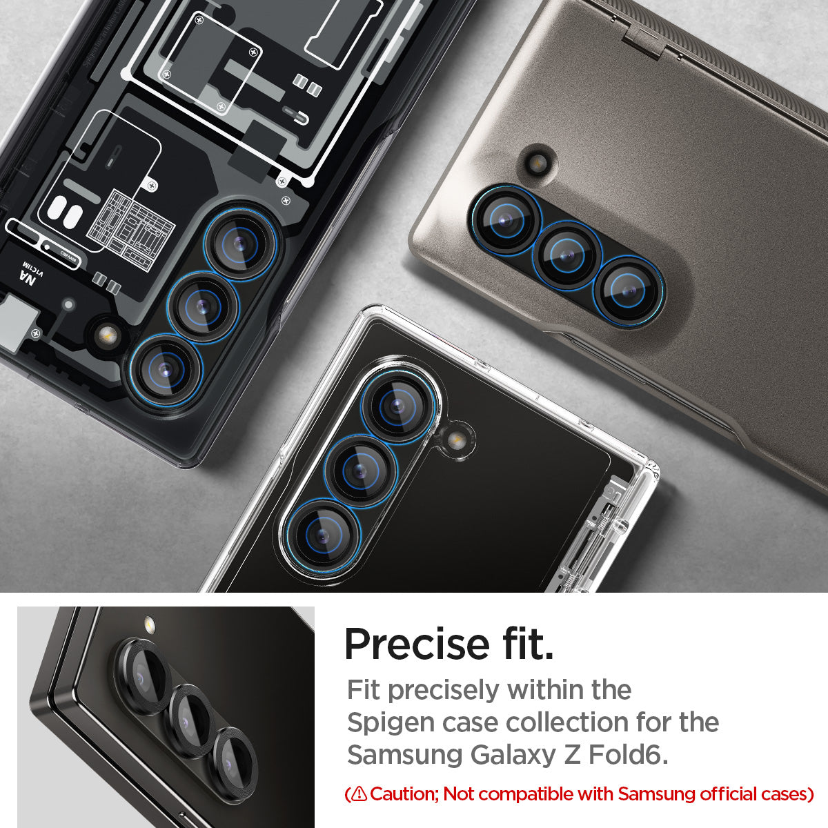 Galaxy Z Fold 6 Series - Optik Pro EZ Fit Lens Protector - Image 10