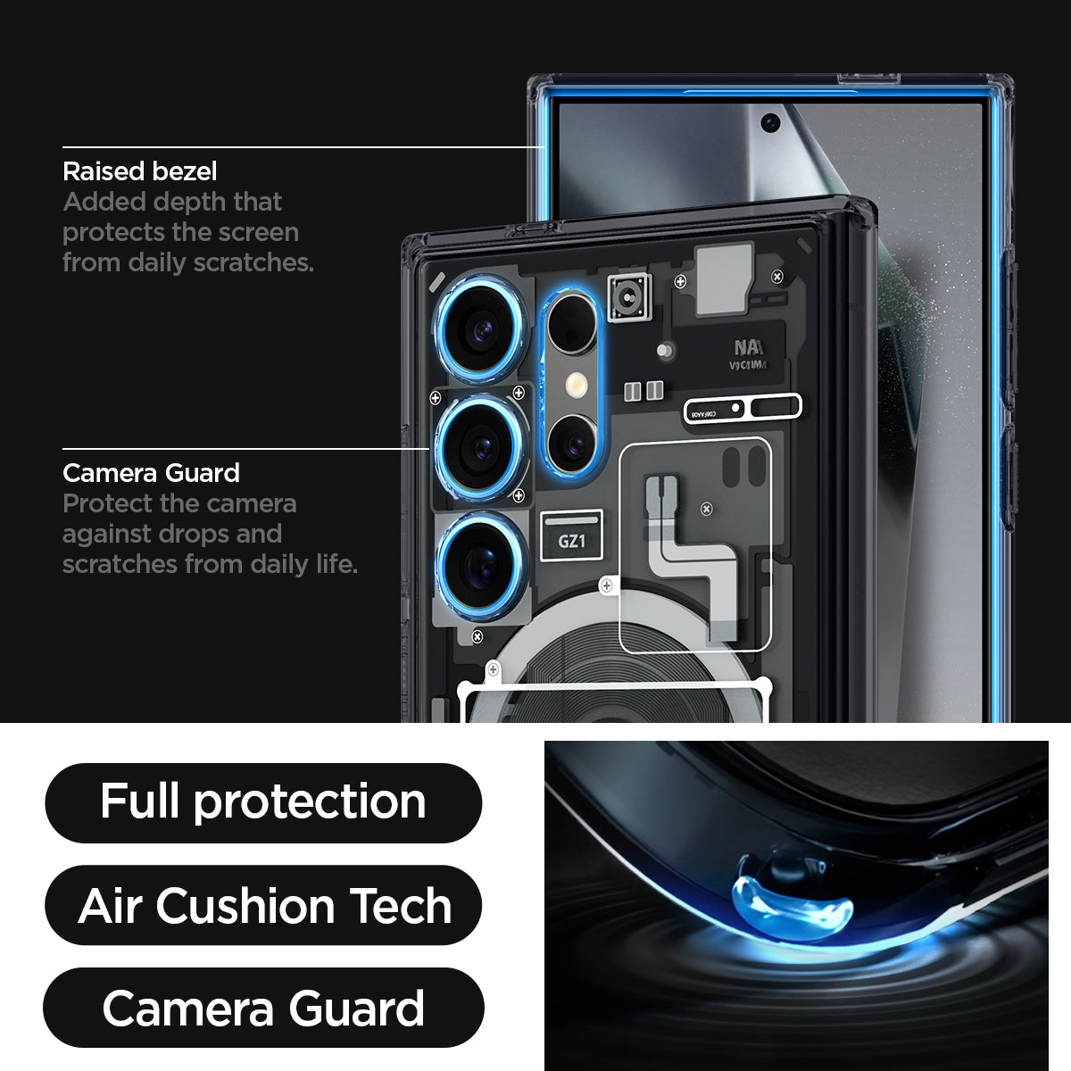 Galaxy S24 Series - Ultra Hybrid Metal Ring Zero One (Mag Fit) - Image 12