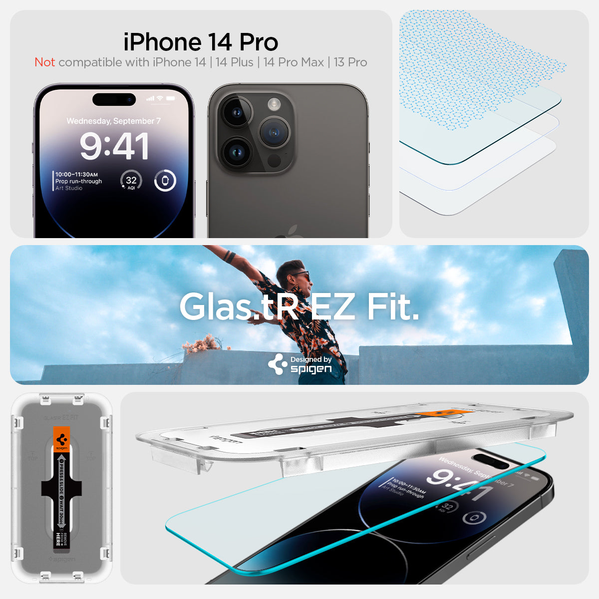 iPhone 14 Series - EZ Fit GLAS.tR | Sensor Protected - Image 27
