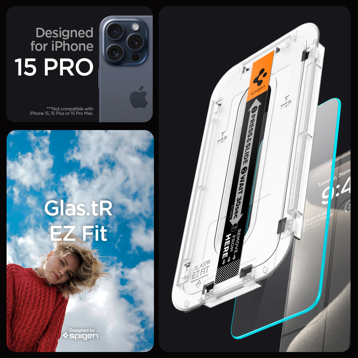 iPhone 15 Series - GLAS.tR EZ Fit | Sensor Protected - Image 13