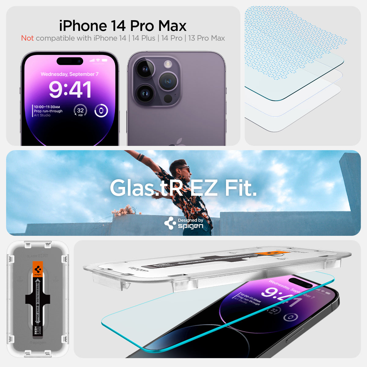 iPhone 14 Series - EZ Fit GLAS.tR | Sensor Protected - Image 11