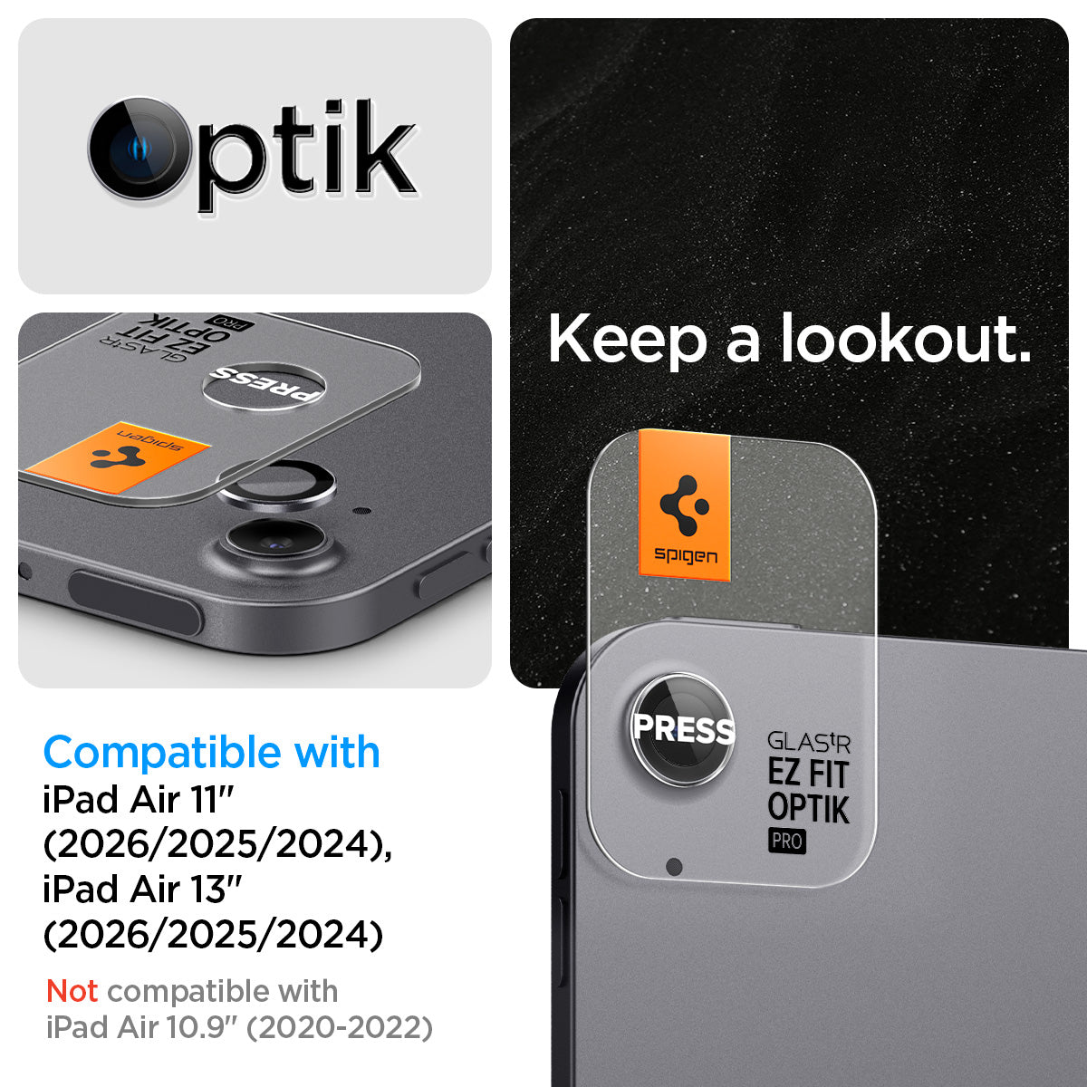 iPad Air Series - Optik Pro EZ Fit Lens Protector - Image 11