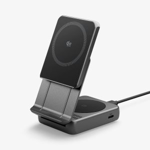 2-in-1 Magnetic Qi2.2 Wireless Charger | EF302MOQ (Mag Fit)